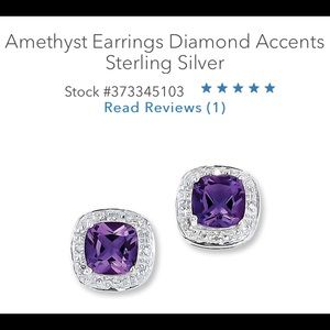 Amethyst diamond earrings